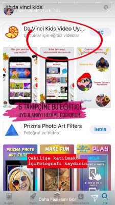 Da Vinci Kids Merve İpek Öztürk Instagram Influencer Marketing